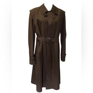 Vintage Chocolate Brown Trench Coat